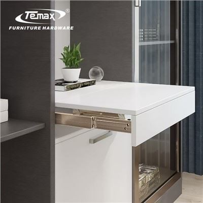 Temax Ausziehbare, unsichtbare Schreibtischschiene, Esstischschiene für die Küche DB5003T